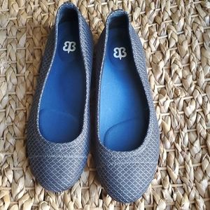 Betabrand Charcoal Better Ballet Flats